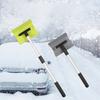 Extendable Snow Scraper With Ergonomic Handle Snow Broom For Efficient Car Windshield And Vehicle Cleaning