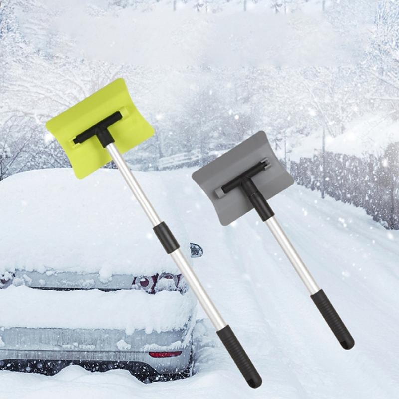 Extendable Snow Scraper With Ergonomic Handle Snow Broom For Efficient Car Windshield And Vehicle Cleaning