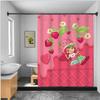 Duschvorhang Wasserdichtes Polyestergewebe Farbe Bunt Badezimmervorhänge Erdbeere Schatz Zuhause Badezimmerdeko Mit Haken
