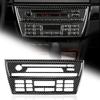 Car Center Air Conditioning Console Panel Cover Soft Carbon Fiber Sticker for BMW X3 E83 2004-2010 AC CD Frame Interior Trim Kit.