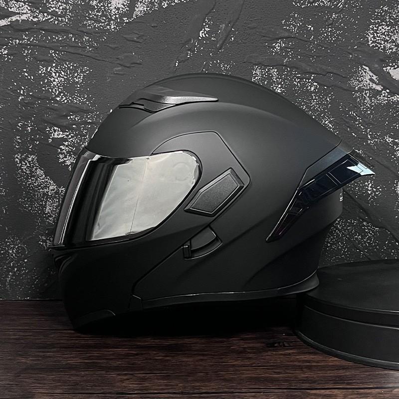 JIEKAI Flip-Up Motorcycle Helmet Women Couples Dual Lens Full Face Scooter Riding ABS Material