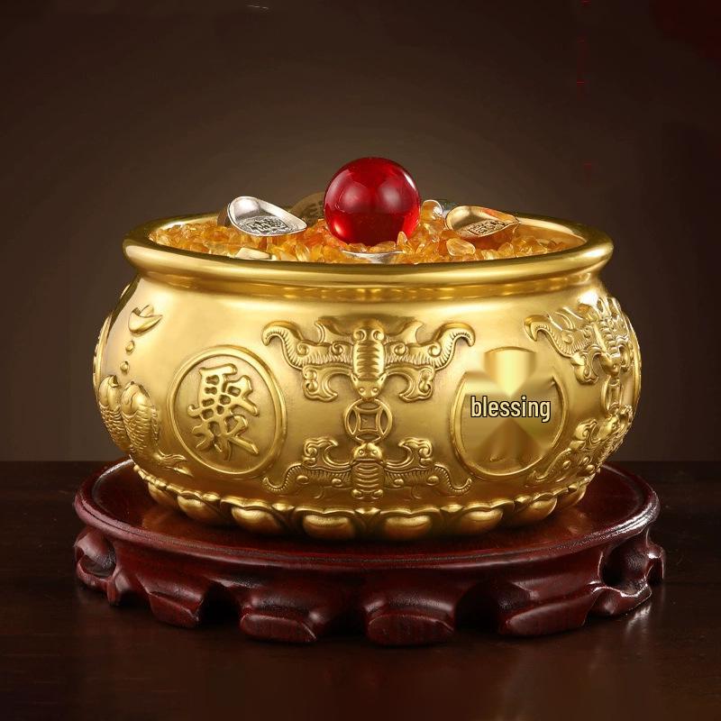 Rosewood Buddha Statue & Incense Burner Base - Solid Wood Carving Decorative Ornament