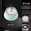 Magnetic Kitchen Timer with Alarm - Mechanical Cooking & Study Reminder