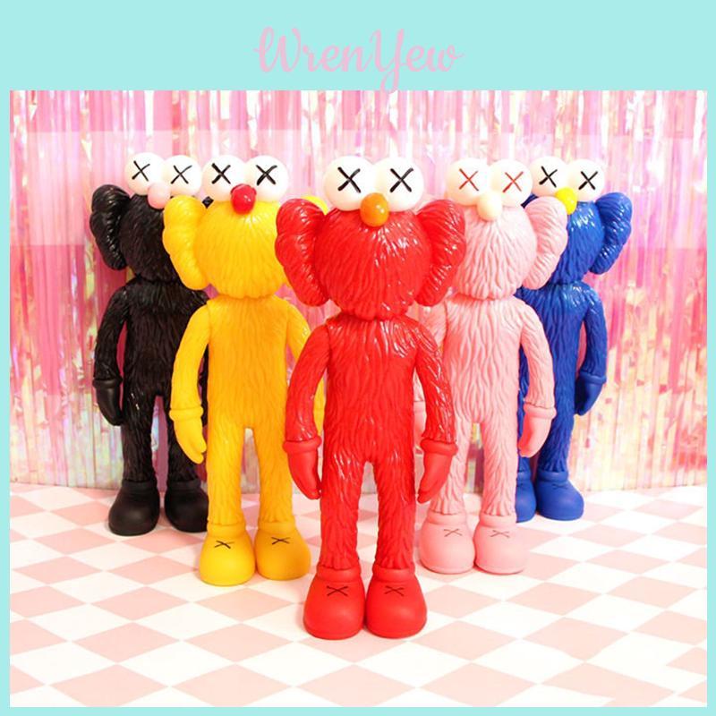 Charming 12-inch Kaws Exhibition Sesame Street Kaws Bff Pvc Doll Toy Collection