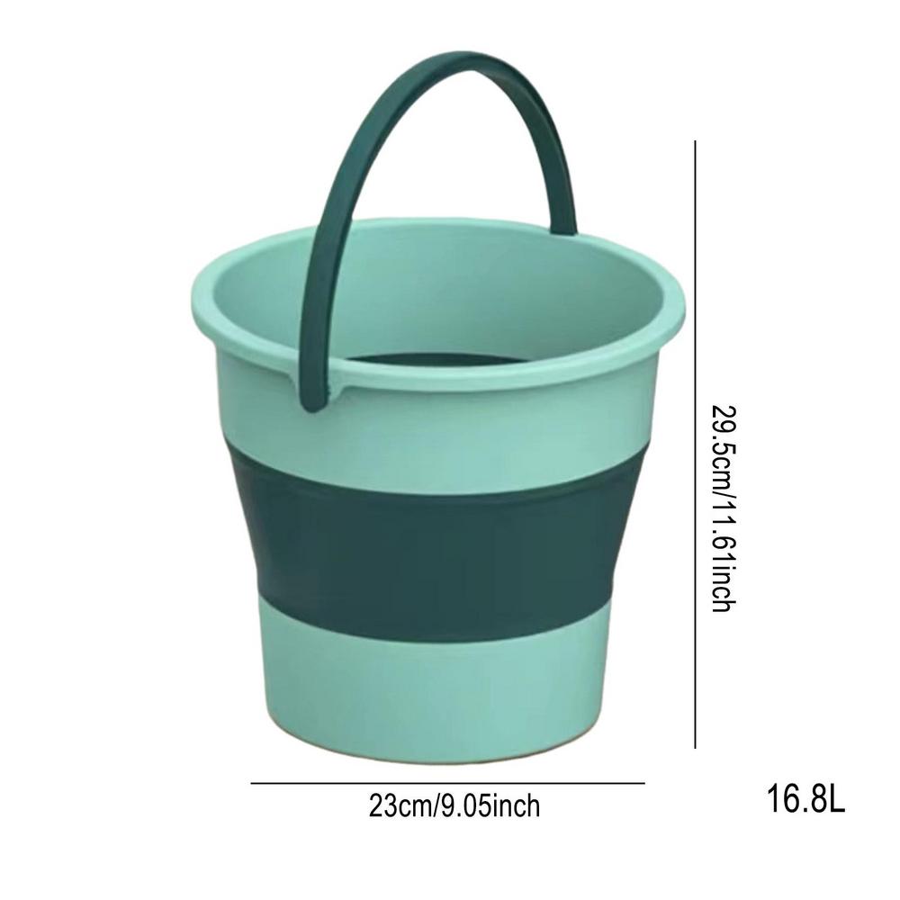 Cubo plegable Cubo plegable portátil Suministros de pesca al aire libre Campamento Ahorro de espacio Lavado de autos Baño Cocina Cubos de campamento
