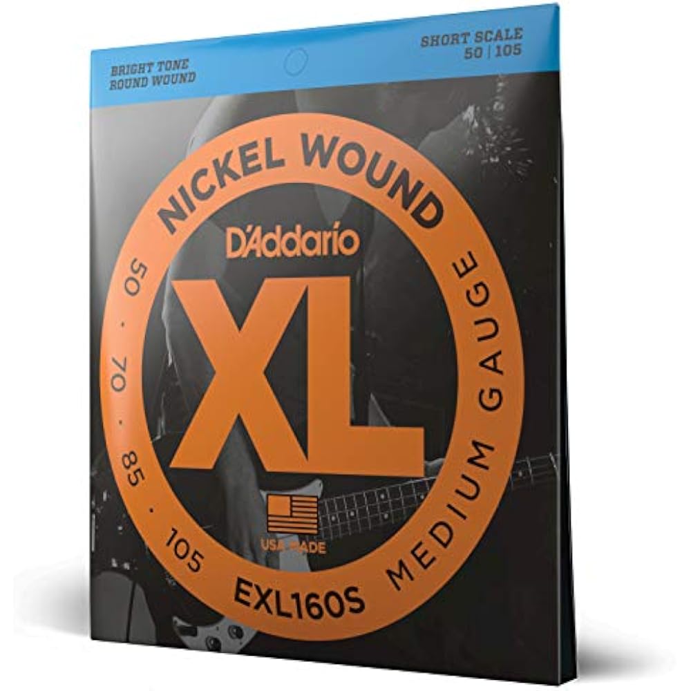 D Addario Daddario Bass String Nickel Short Scale .050-.105 EXL160S [Domestic Genuine]
