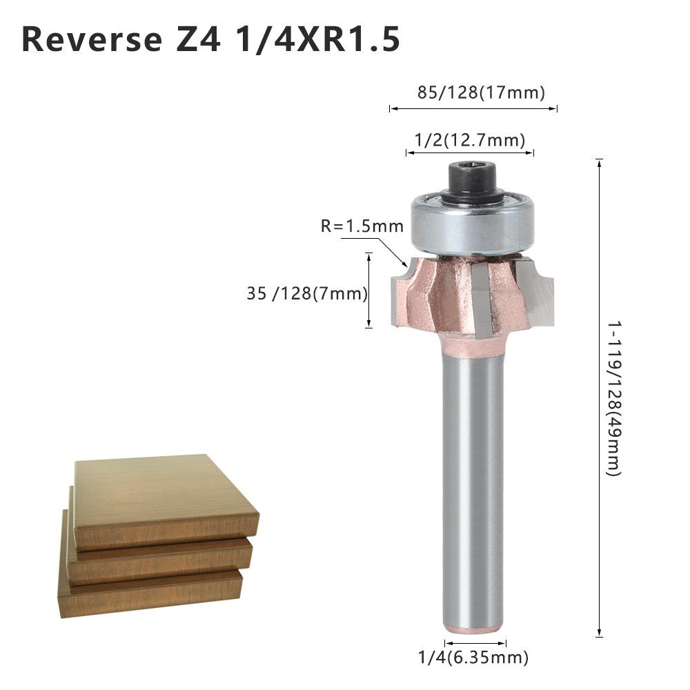 Four-Blade Rounded Corner Knife, Edge Banding Knife, Forward Rotation And Reverse Rotation, Double R Line Knife, Woodworking Decoration Cabinet Door