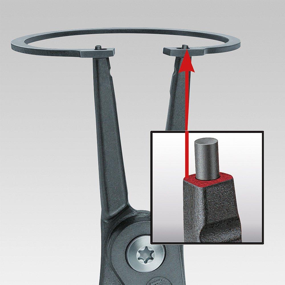 KNIPEX Precision Snap Ring Pliers for Curved Shafts, (SB) 4921-A01