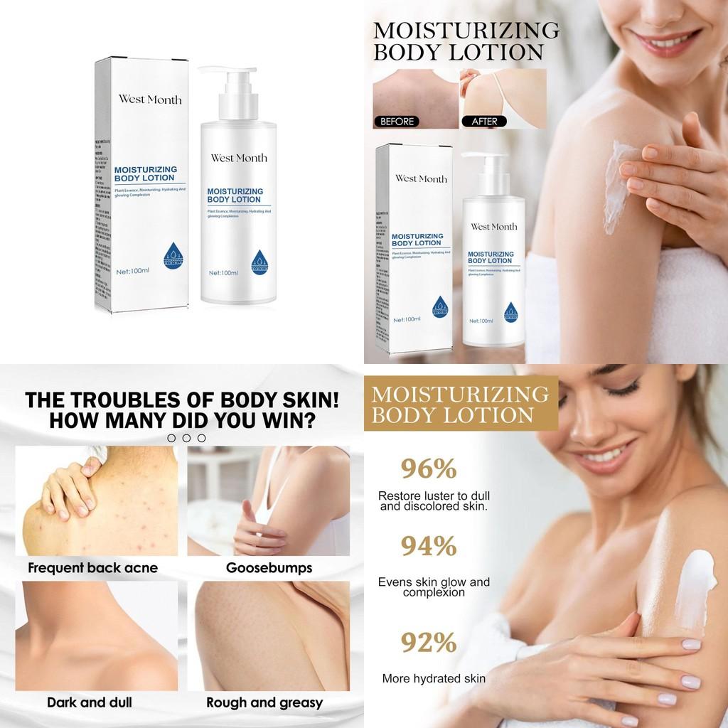 West Month Brightening Moisturizing Body Lotion For Silky Smooth Skin Hydration