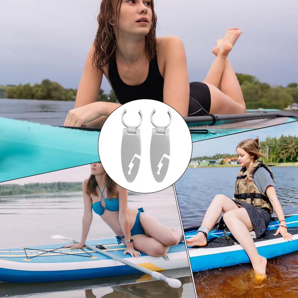 2 Pezzi Clip per Stand Up Paddle Board Doppio Supporto per Tavola da Pagaia Espandibile Morsetti di Fissaggio per Kayak