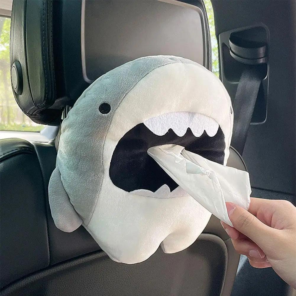 Cute Cartoon Car Tissue Box Creative Short Plush Tissue Box for Car Armrest Box Car Tissue Boxes For The Car Napkin Box Sto