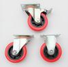 Shengxiang Eco-friendly Medium PVC Red Swivel & Fixed Caster Wheel