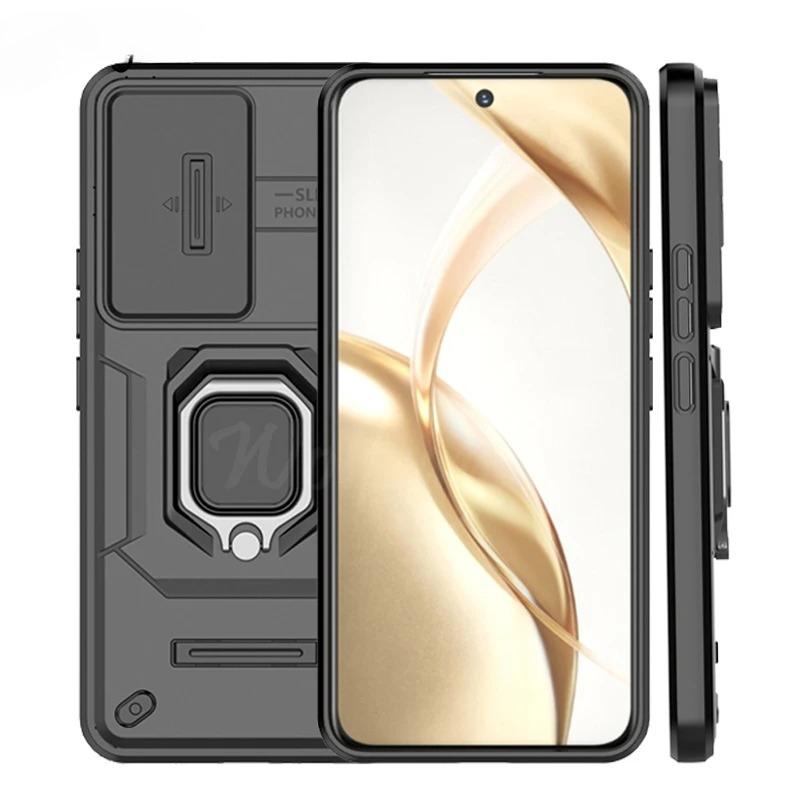 Shockproof Case For Honor 200 Case Honor 200 Lite 200 Pro 5G Ring Holder Magnetic Back Cover For Honor 200 5G Push Window Case