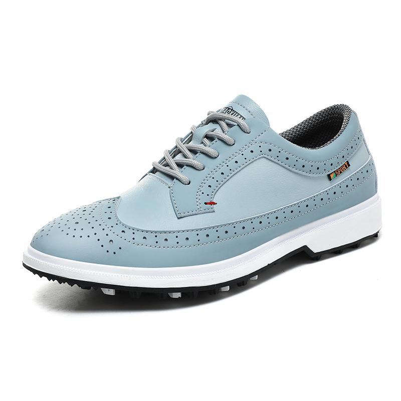 

Big Size 39-47 Men Golf Shoes Comfortable Golfer Footwear Fashion Urban Casual Sneakers Non Slip Outdoor Golfing Sport Trainers 47 небо синє кольору