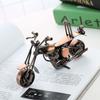 Vintage Cast Iron Harley Motorcycle Model for Home Decor Collectors Retro Iron Motorcycle Figurine Sculpture for Nostalgic