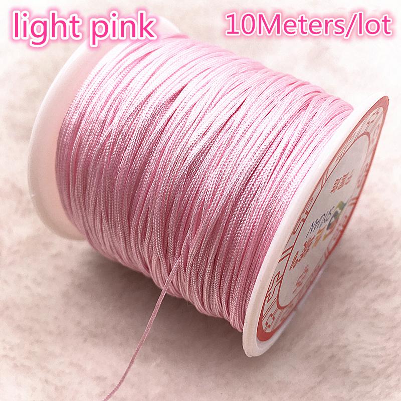 10Meters/lot 0.8/1.0mm Nylon Cord Thread Chinese Knot Macrame Cord Bracelet Braided String DIY Tassels Beading String Thread