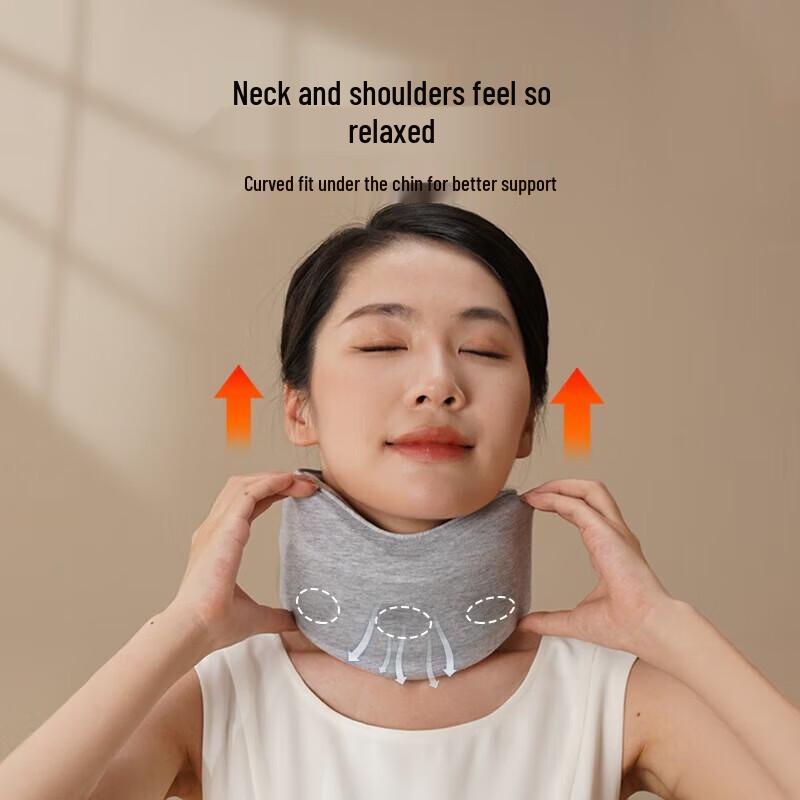 Hezheng Cloud Eye Mask & Neck Pillow Travel Set CN plug (adapter included)
