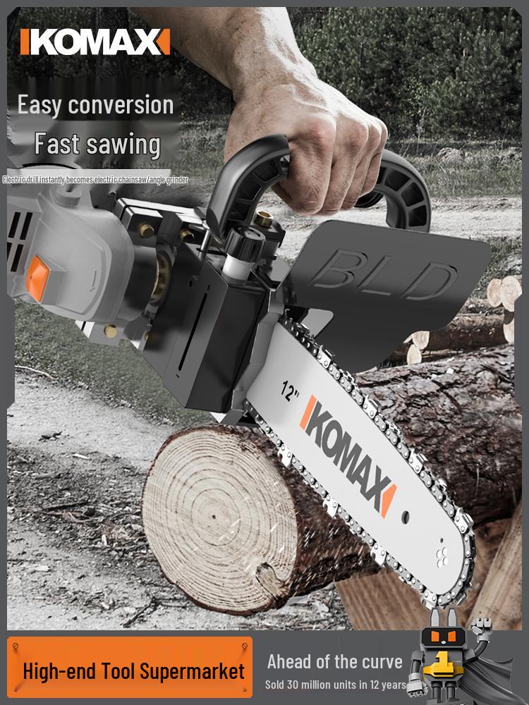 Multifunctional Handheld Electric Chainsaw & Angle Grinder for Woodworking and Firewood Cutting