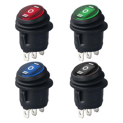 Wasserbeständige runde Kippschalter 3-Pin 3-Positionen Industrielle Steuerschalter Geeignet für industrielle Schalttafeln