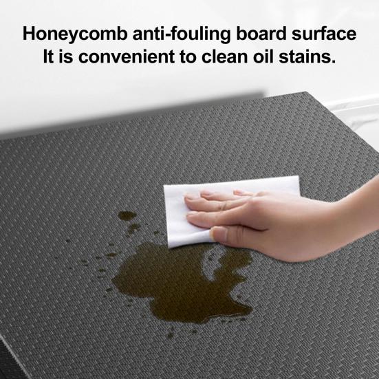 Gas Stove Cover Board with Handle Heat-Resistant Waterproof
