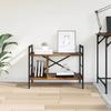 Bookshelf Smoked Oak 75 x 30 x 58.5 cm Wood Based Material