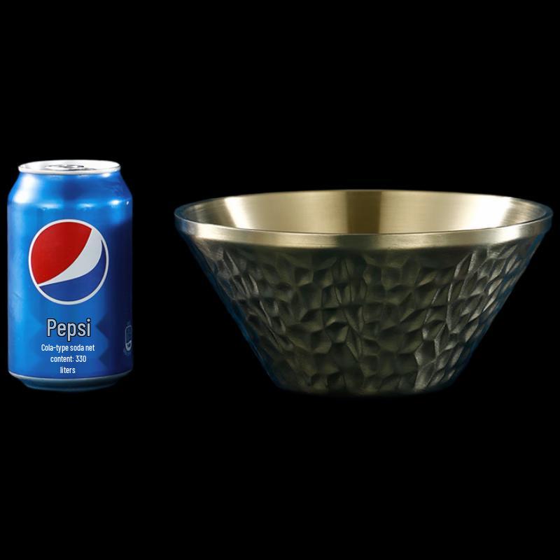 Linpan 304 Stainless Steel Hammered Conical Bowl