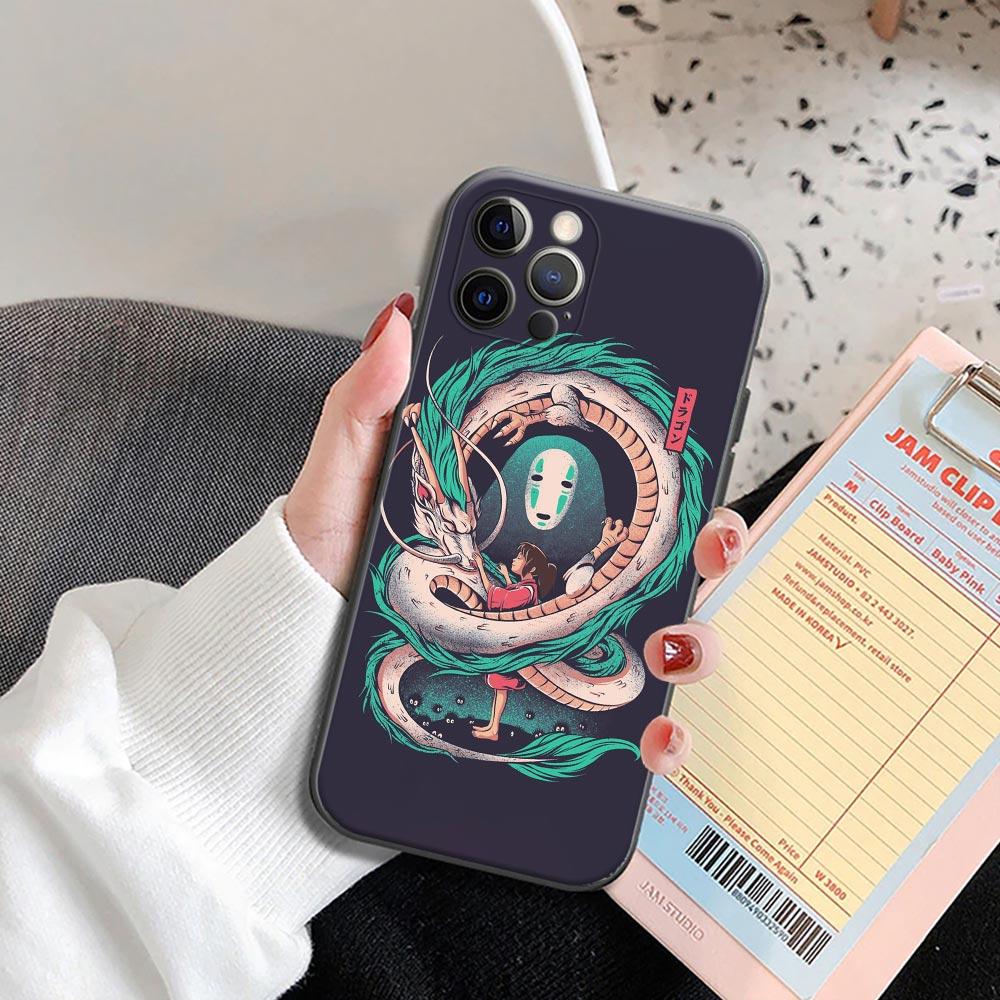 

Милый чехол для телефона Studio Ghibli «Унесенные призраками Тоторо» для iPhone 11 12 13 Pro Max 7 8 SE XR XS Max 5 5S 6 6s Plus iPhone 13 Pro