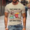 Men Tees I Read Books I Drink Coffee Funny Print T-Shirts Men Book Lovers Tops Oversize Hip Hop T Clothing Summer Casual Tshirt