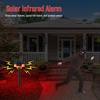 Alarm ruchu na podczerwień 360° zasilany energią słoneczną i światło odstraszacz zwierząt z głośnikiem głosowym