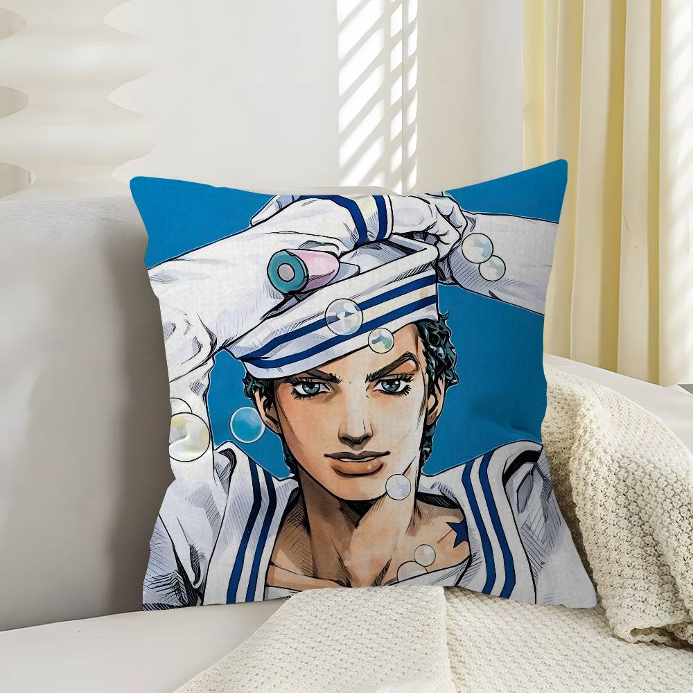 JOJO Bbizarre Aadventure Anime Pillow Cover for Bedroom Room and Living Room Sofa Decorative Cushion Cover