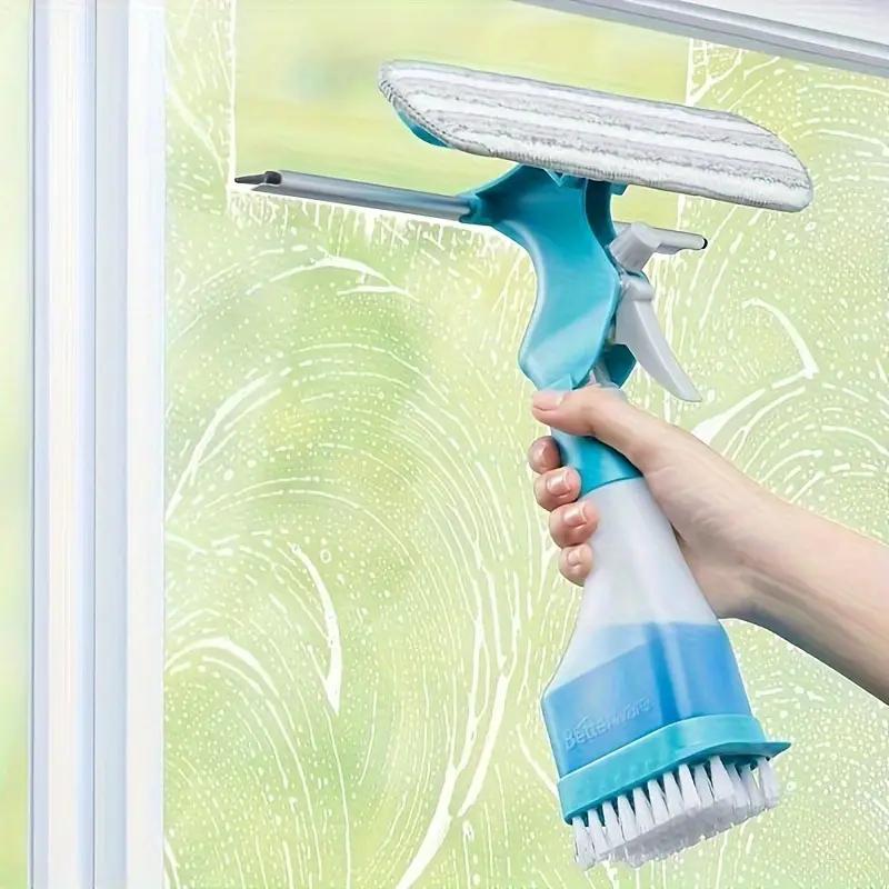

4 in 1 Window Cleaning Brush Bathroom Mirror Glass Wiper Car Cleaning Tool Sliding Door Shower Glass Door Clean 1PCS