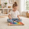 2Pcs/Set Wooden Handle Tongue Drum Sticks Silicone Drumstick Wooden Drum Hammer  Musical Instrument