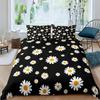 Gelbe Gänseblümchen Bettbezug Set Niedliches Blumen Bettwäsche Set Für Kinder Kind Mädchen Gartenblumen King Bettdeckenbezug Mit Kissenbezug