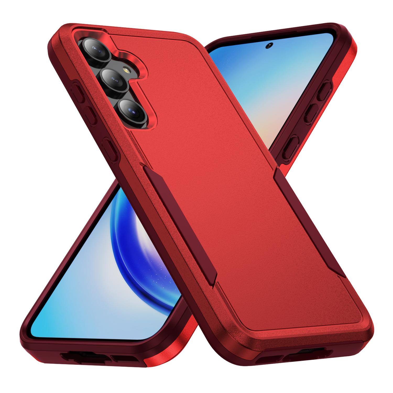 

Чехлы Военного Класса для Samsung Galaxy S25 FE S22 S23 S26 Plus S24 FE Ultra Edge A17 A54 A16 5G A56 A55 A35 A15 Бронированный Чехол for Galaxy S25 красный