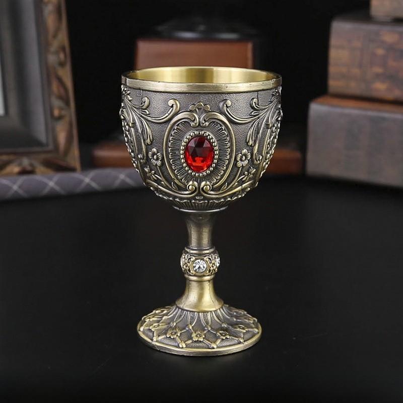 Vaso de Whiskey Metálico Estilo Europeo de Dos Onzas con Diseño Geométrico para Decoración de Bar en Casa