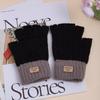 Warm Knitted Fingerless Gloves Thick Winter Warm Gloves New Half Finger Gloves  Women Men