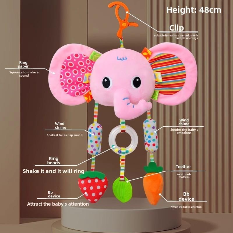 Baby Bedroom Baby Mobile With Plush Monkey Wind Chime For Crib Decor