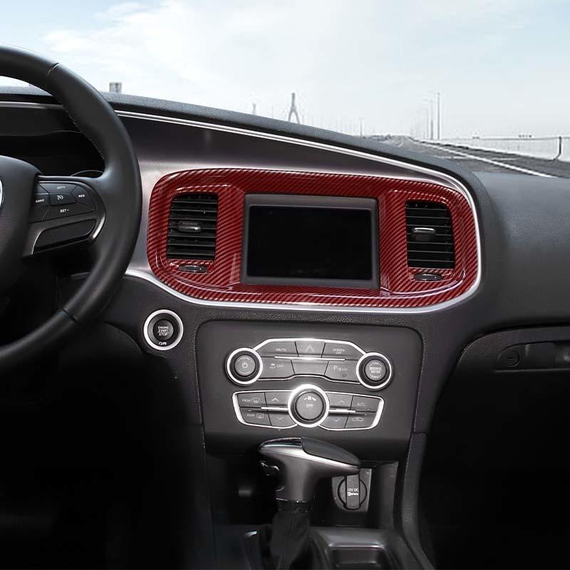 ABS Navigatiepaneel Decoratie Beschermhoes Sticker Geschikt Voor Dodge Charger 2015 En Hoger Auto Interieur Accessoires