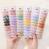20pcs/lot mini hair BB clips for girl lovely printing cotton hairpins handmade hair bangs hairgripes children cute headwear