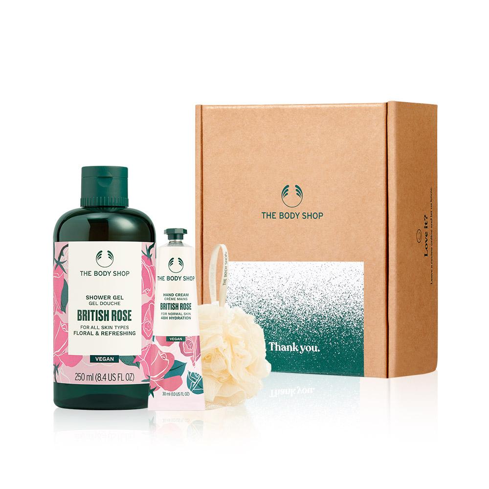 

[The Body Shop] British Rose Shower Gel & Hand Cream 2-Piece Gift Set