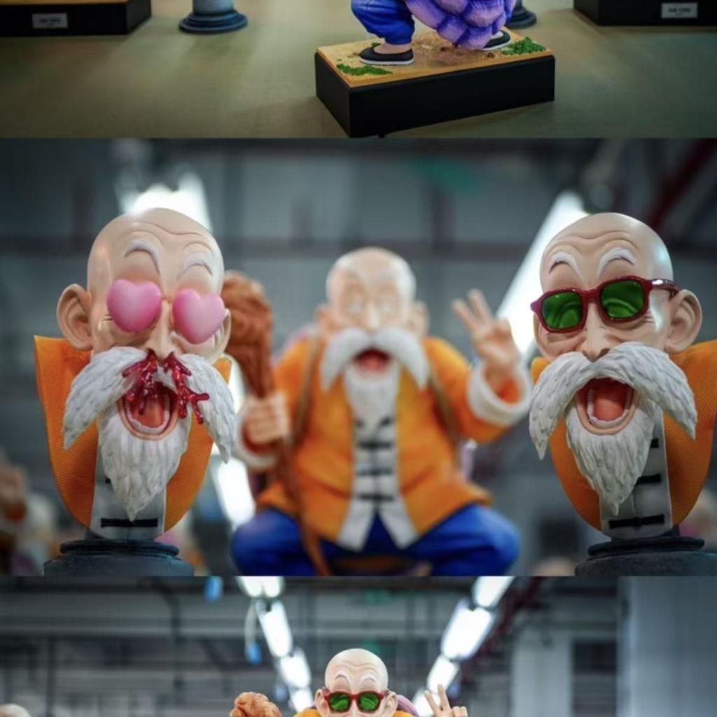Dragon Ball Anime Figures JT Master Roshi Kame Sennin PVC Statue Collection Action Figure Doll Model Desktop Birthday Toys Gift