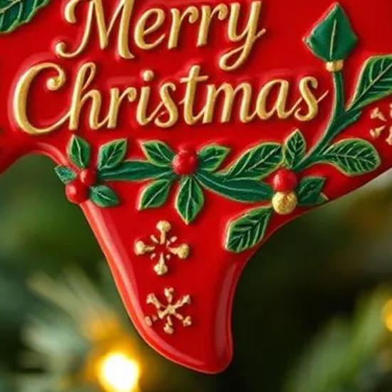 State Pride Christmas Ornaments Acrylic State Shaped Xmas Tree Hanging Decoration