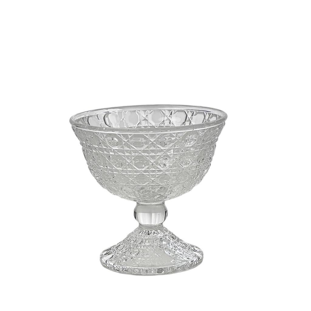Ice Cream & Yogurt Glass Dessert Bowl - Tall, Elegant Design for Milkshakes, Pudding, and Mousse