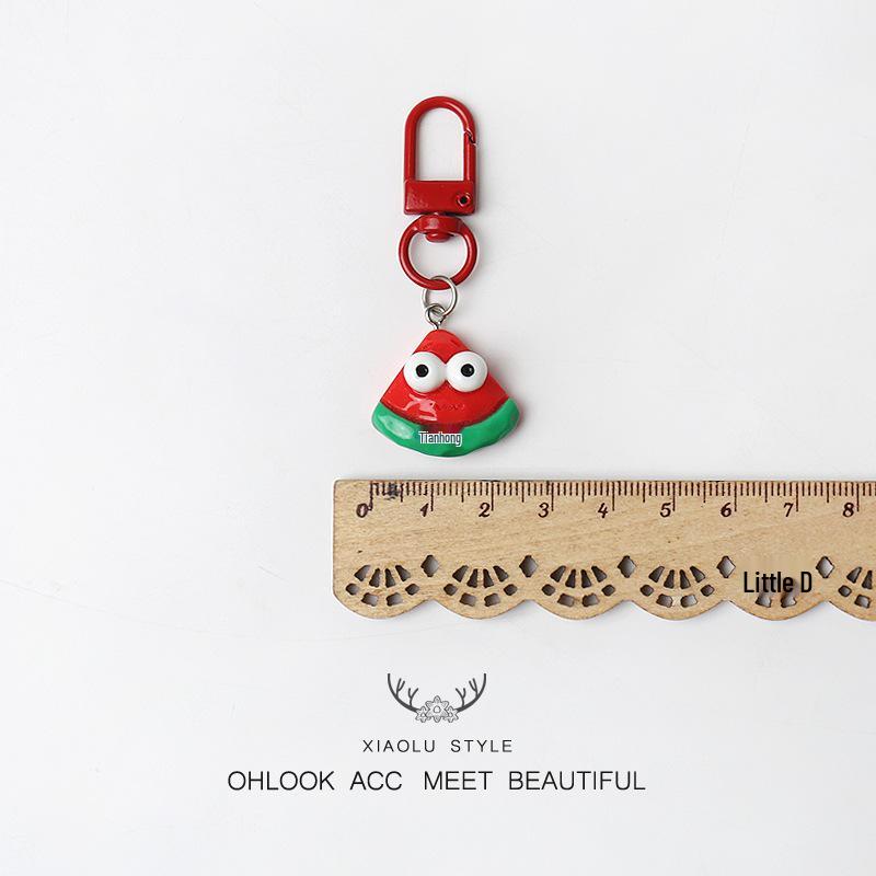 Adorable Mini Fruit Keychain Pendant - Cute, Funny Bag Charm Accessory