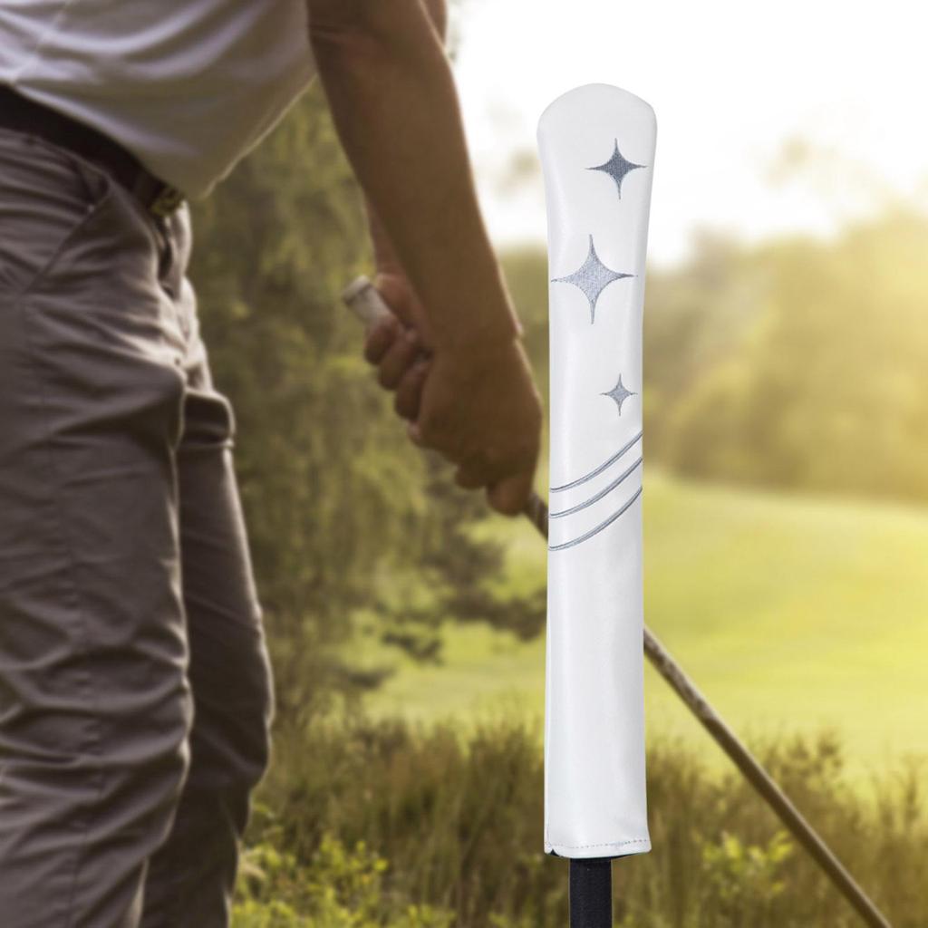 Golf Alignment Stick Cover Water Resistant Scratch Resistant PU Leather Decoration Head Cover Golf Supplies Headcover Holder