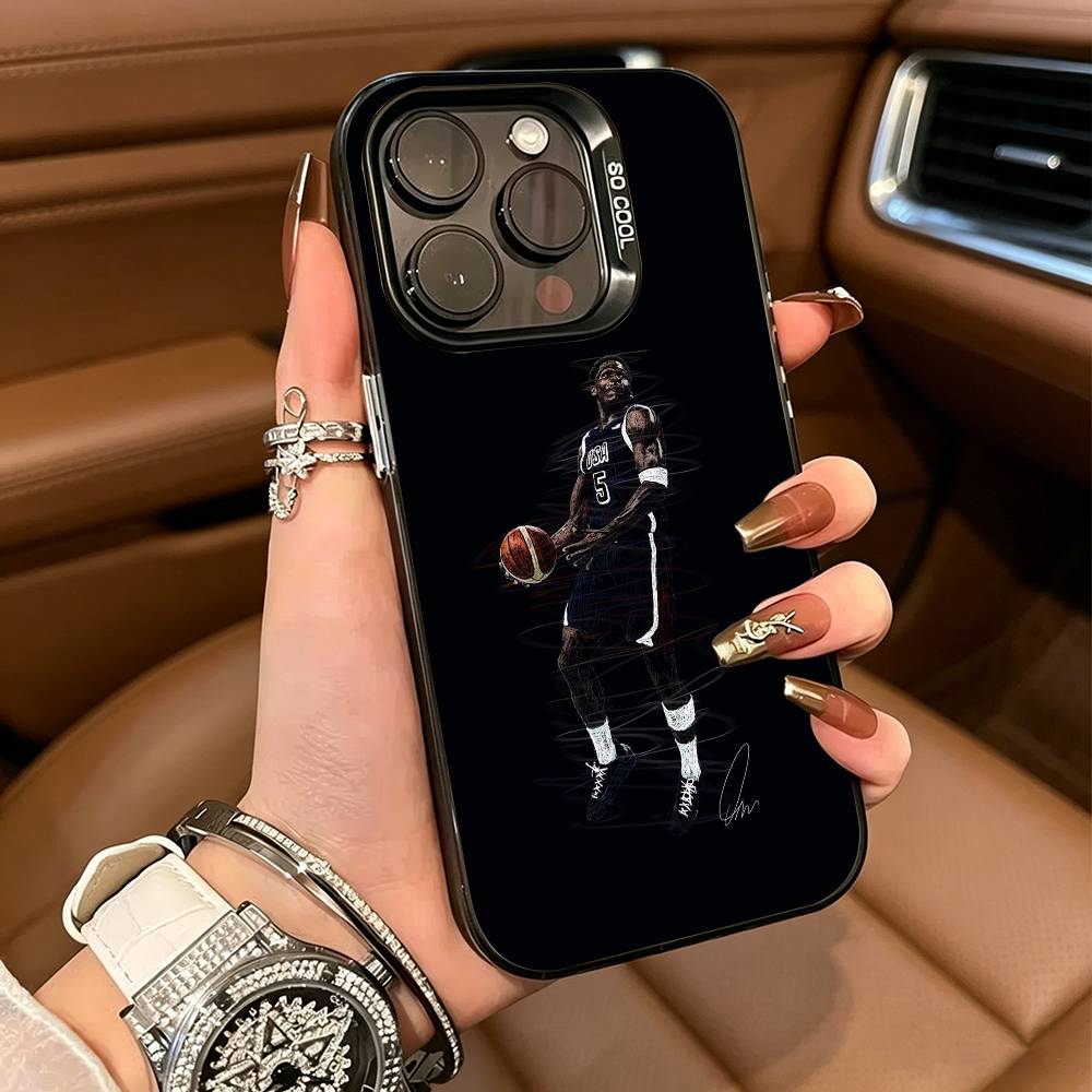 A-Anthony- Edwards- Antman -5 Phone Case For IPhone17 16 11 12 13 14 15 16 Pro Max Plus Cover Colored Silver Funda Bumber