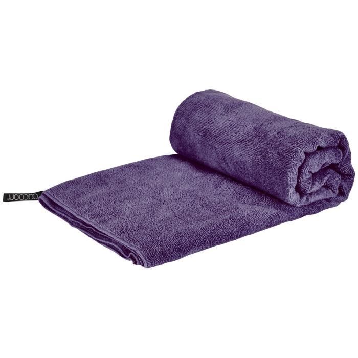 Cocoon serviette microfibre de randonnée - 90 x 50 cm - violet