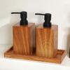 Elegant Wood Texture Resin Lotion Dispenser With Foam Pump For Shampoo Body Wash Hotel Homes Bathroom Essential