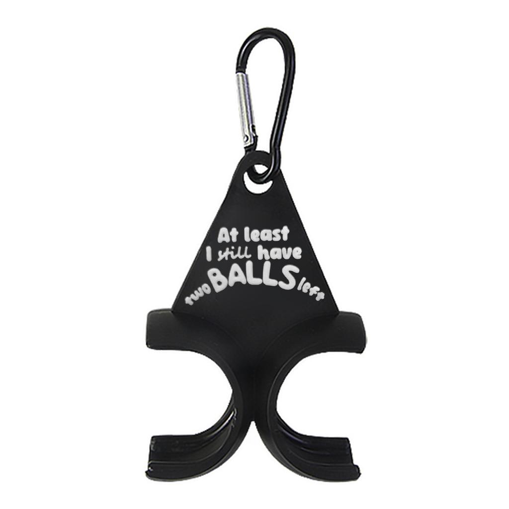 Funny Golf Ball Holder Golf Accessories Black 3D Printed Golf Tee Holder Sports Gift for Golfers Men 1pcs