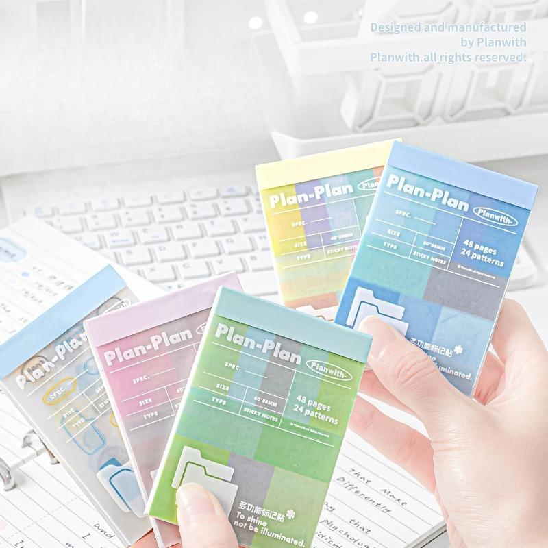 Multi Functional Stickers and Memos, Notes, Diaries, Clippings, Markers, Stickers, School Stationery, Convenient and Practical